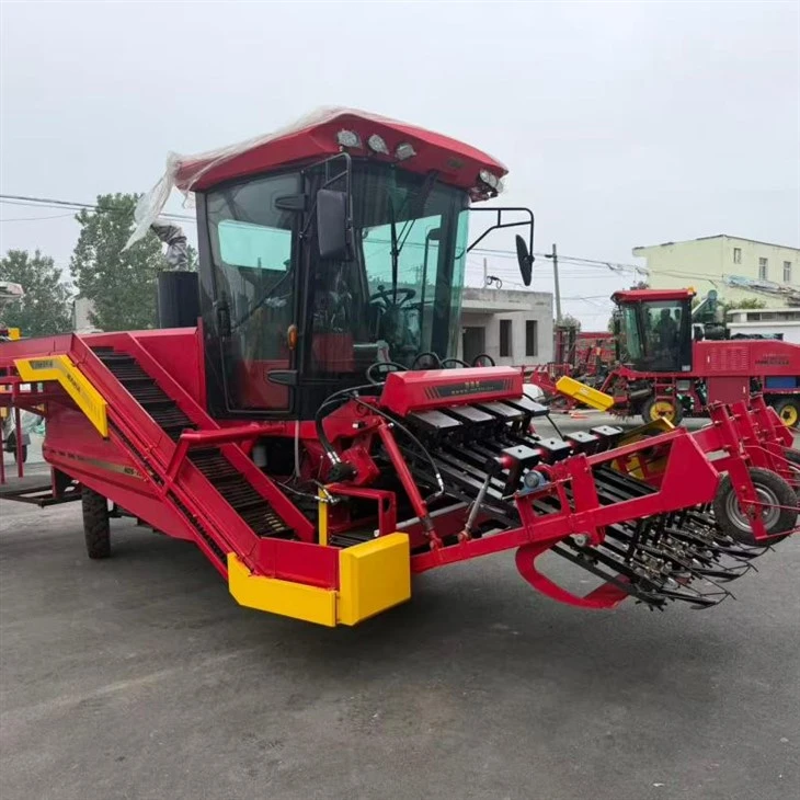 CE Certificate Self Propelled Garlic Harvester Digging Cutting Packing in One Go suppliers