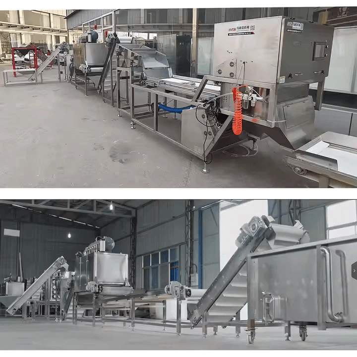 Garlic Processing Line Full-automatic Ultrasonic Clearing Machine And Garlic Flapping Machine