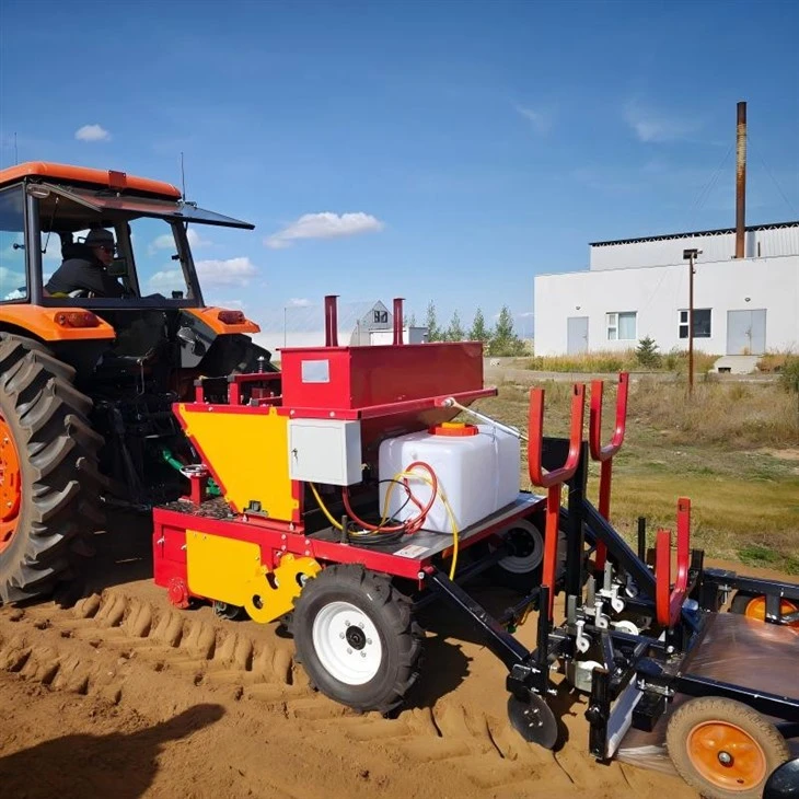 Multifunction 5 Row Garlic Bud Up Planter All in One Sowing Mulching Spraying Drip Irrigation high quality